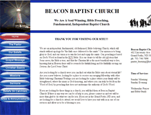 Tablet Screenshot of beaconbaptistchurchgf.com